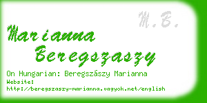 marianna beregszaszy business card