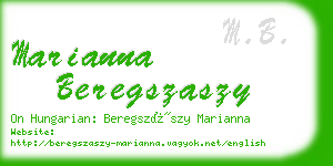 marianna beregszaszy business card